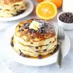 Orange Ricotta Chocolate Chip Pancakes
