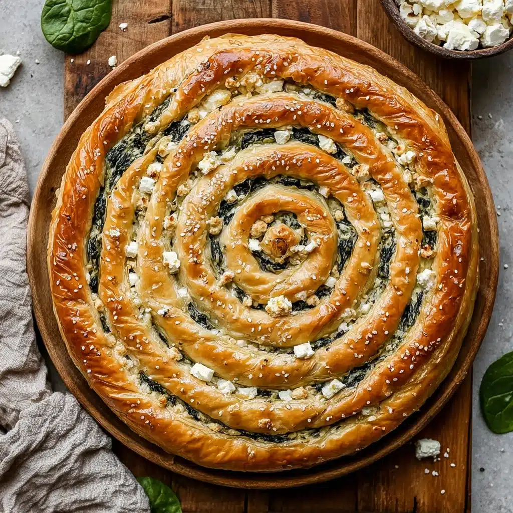 Savory Spinach & Feta Spiral Pie