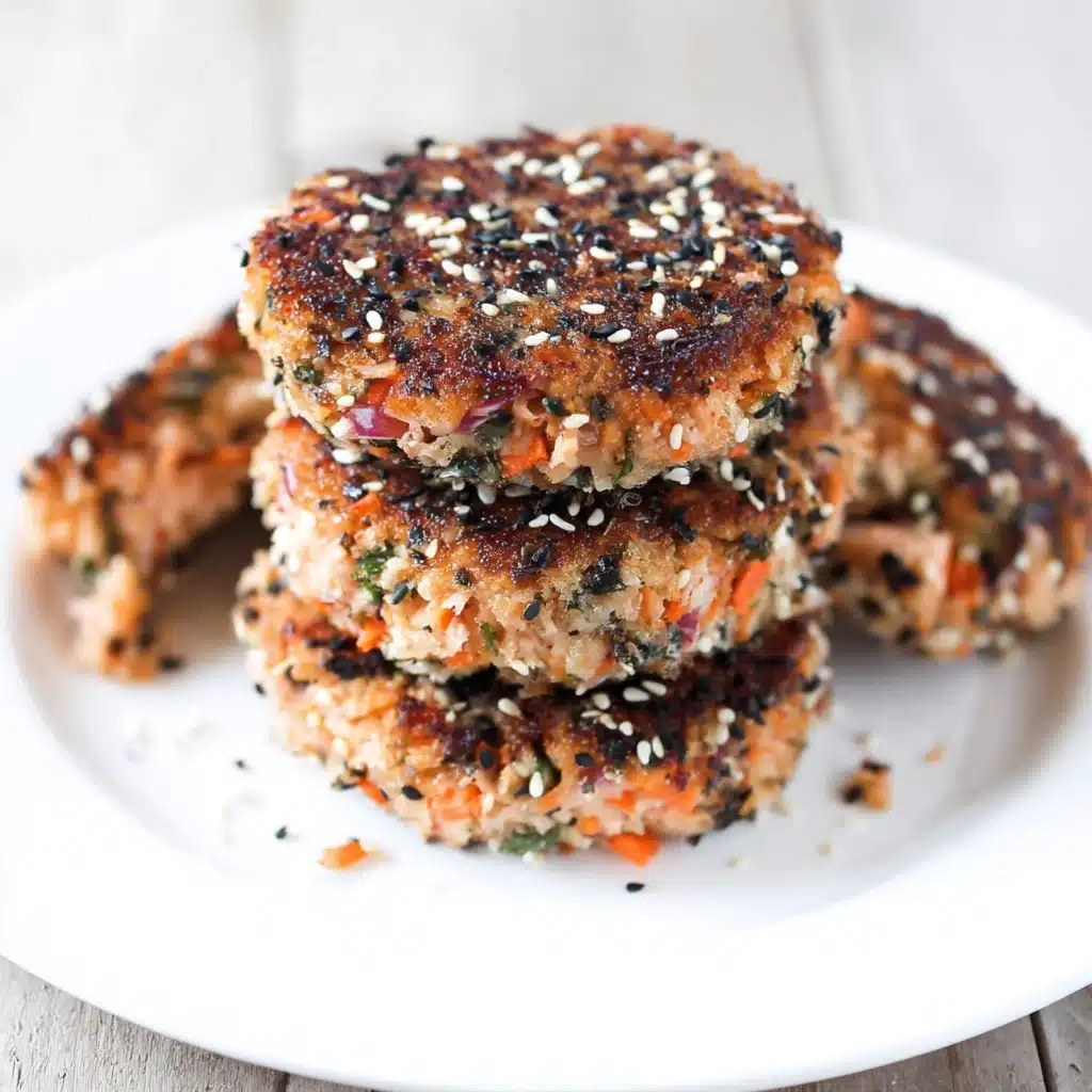 Sesame Crusted Salmon Patties