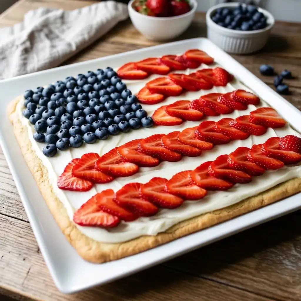 American Flag Fruit Pizza