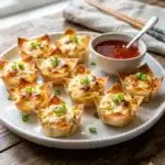 Baked Crab Rangoon Cups