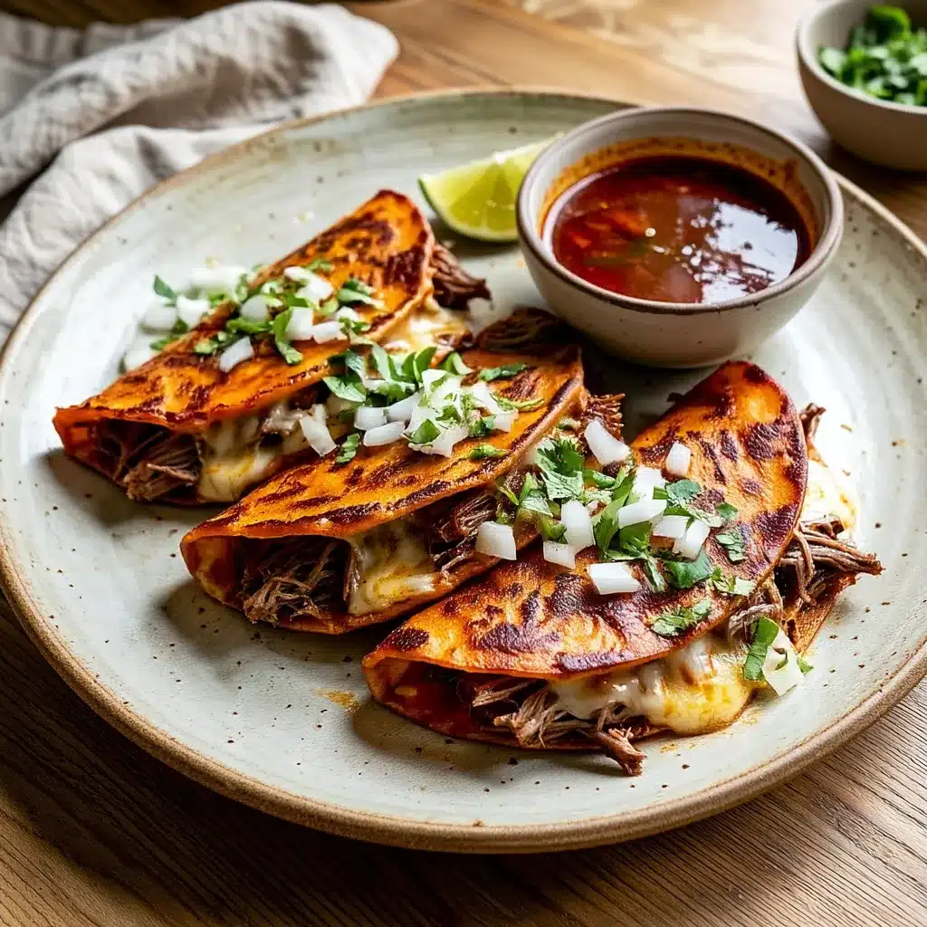Beef Birria Tacos with Consome