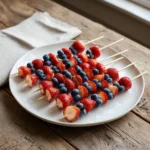 Blueberry and Strawberry Skewers