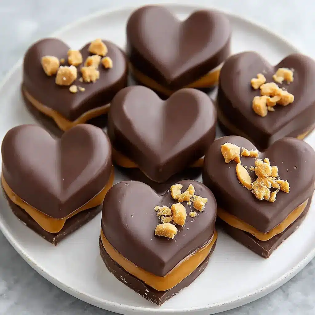 Chocolate Peanut Butter Valentine’s Heart