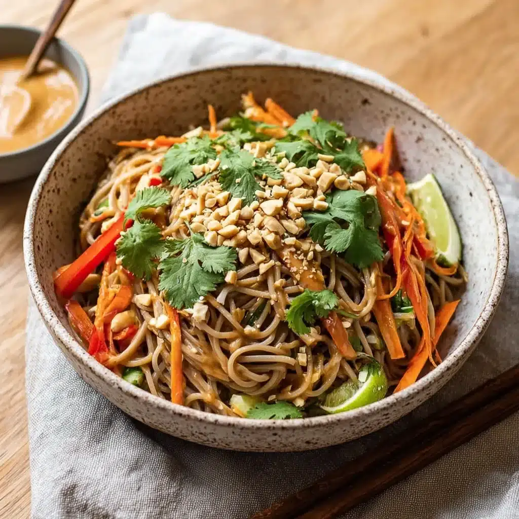 Cold Peanut Noodle Salad