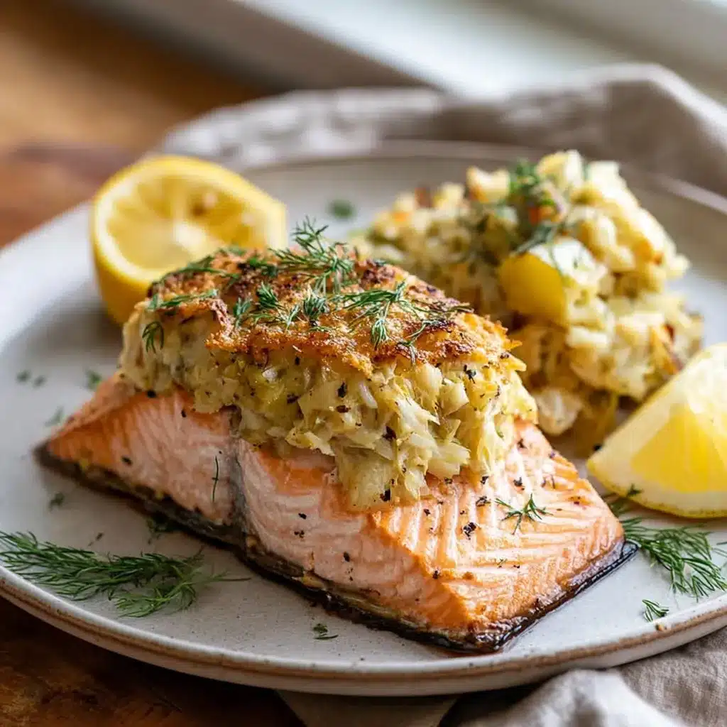 Crab-Stuffed Salmon Fillets