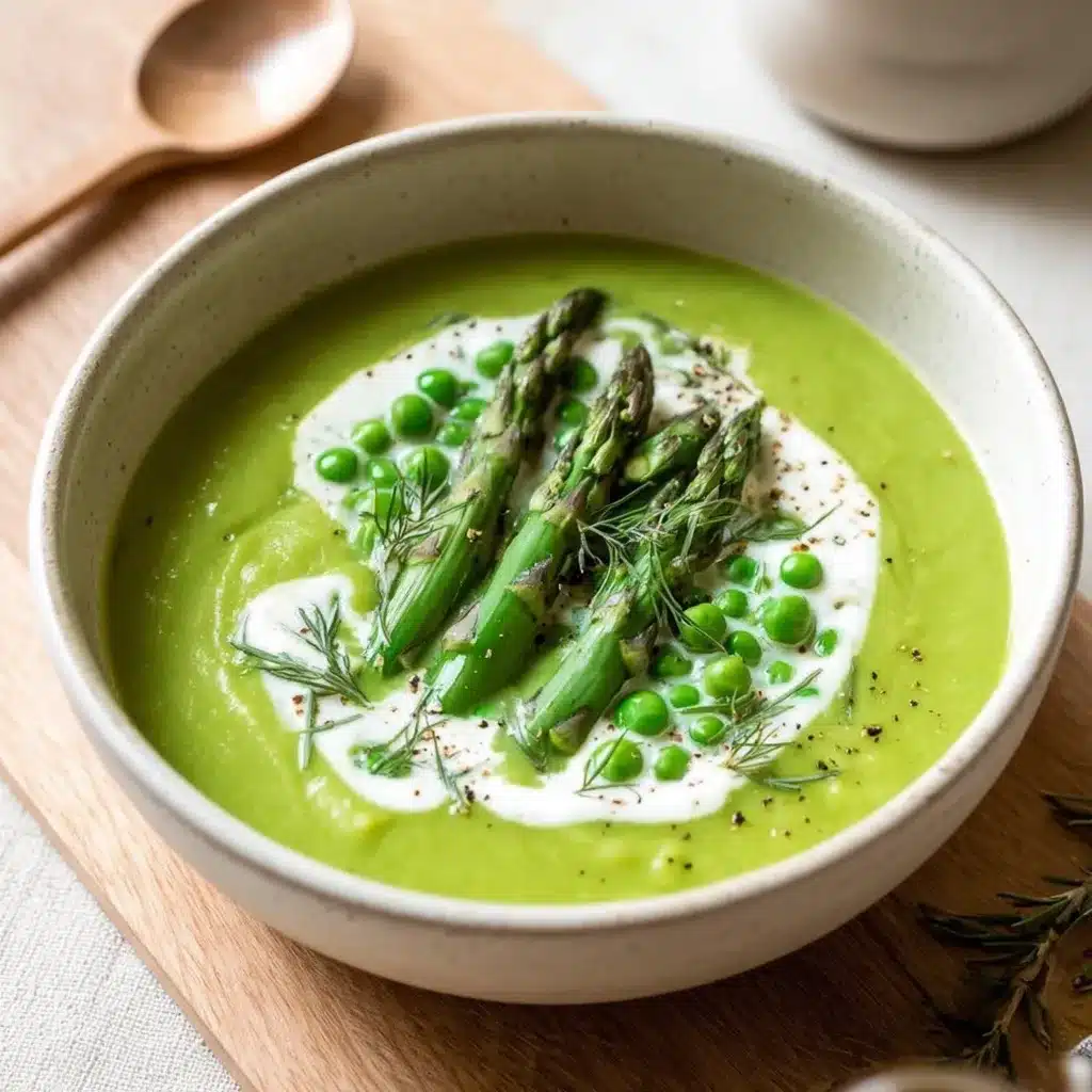 Creamy Asparagus and Pea Spring Soup