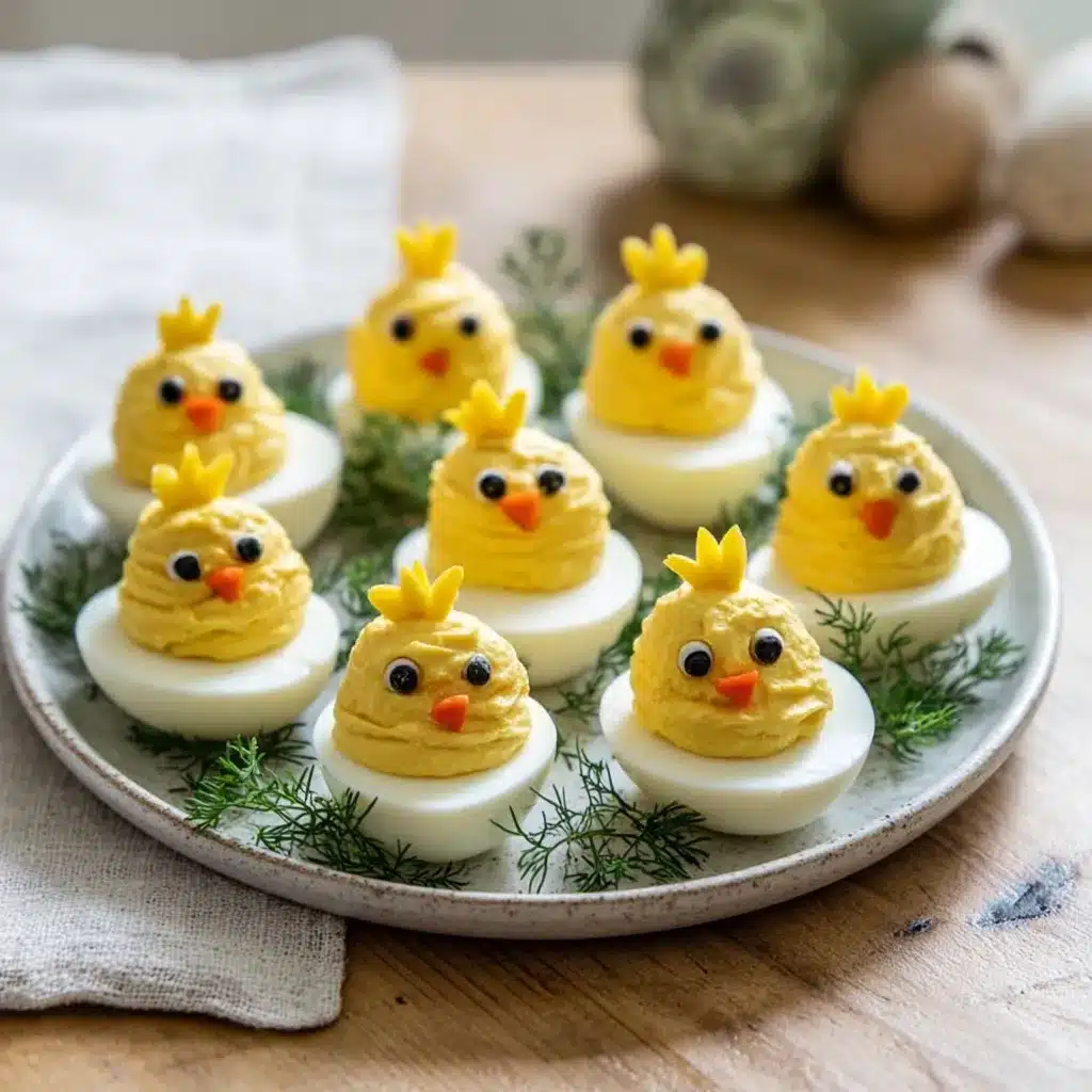 Easter Deviled Egg Chicks