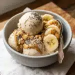 Frozen Banana Nice Cream Breakfast