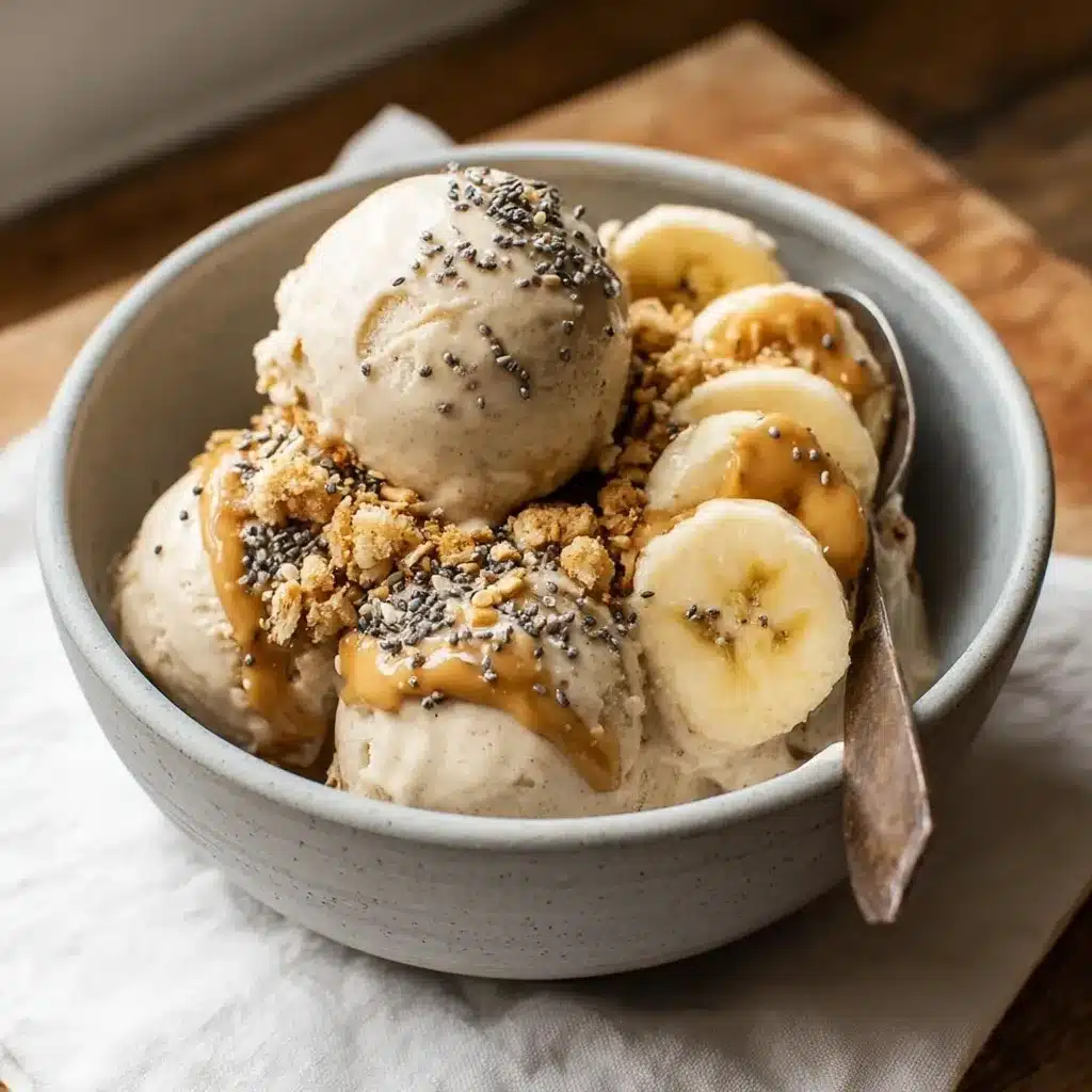 Frozen Banana Nice Cream Breakfast
