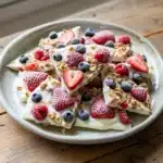 Frozen Yogurt Bark with Fresh Fruit