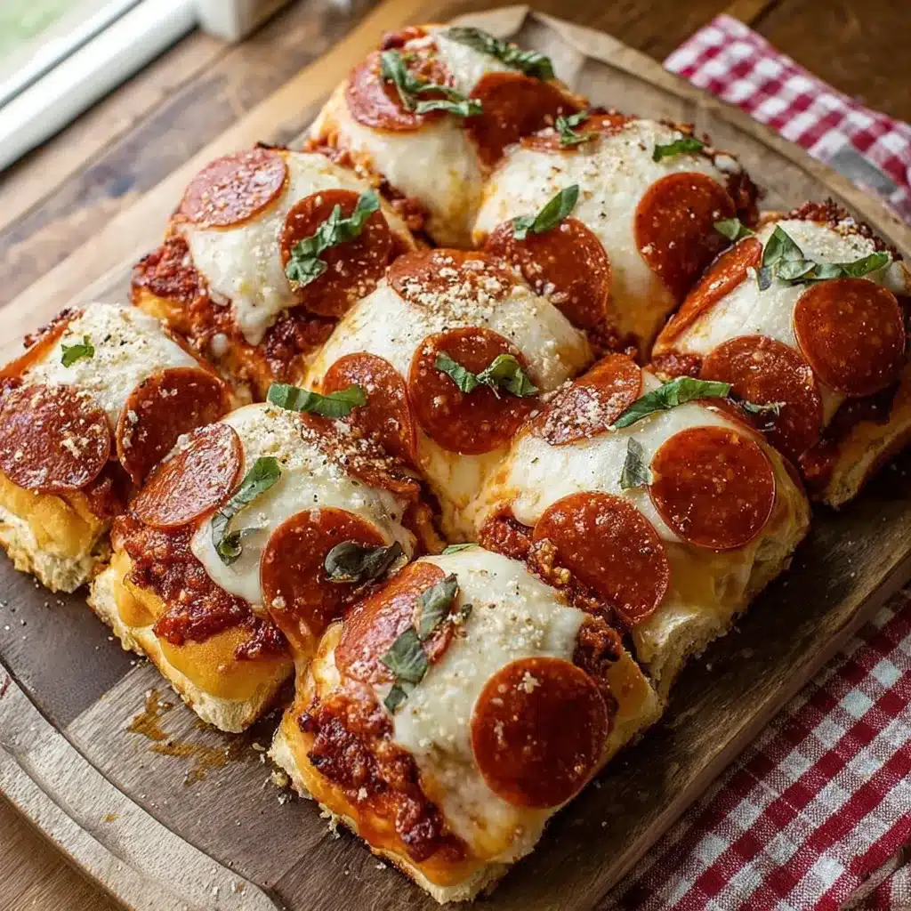 Hot Honey Pepperoni Pizza Sliders