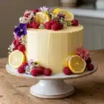 Lemon Raspberry Spring Birthday Cake