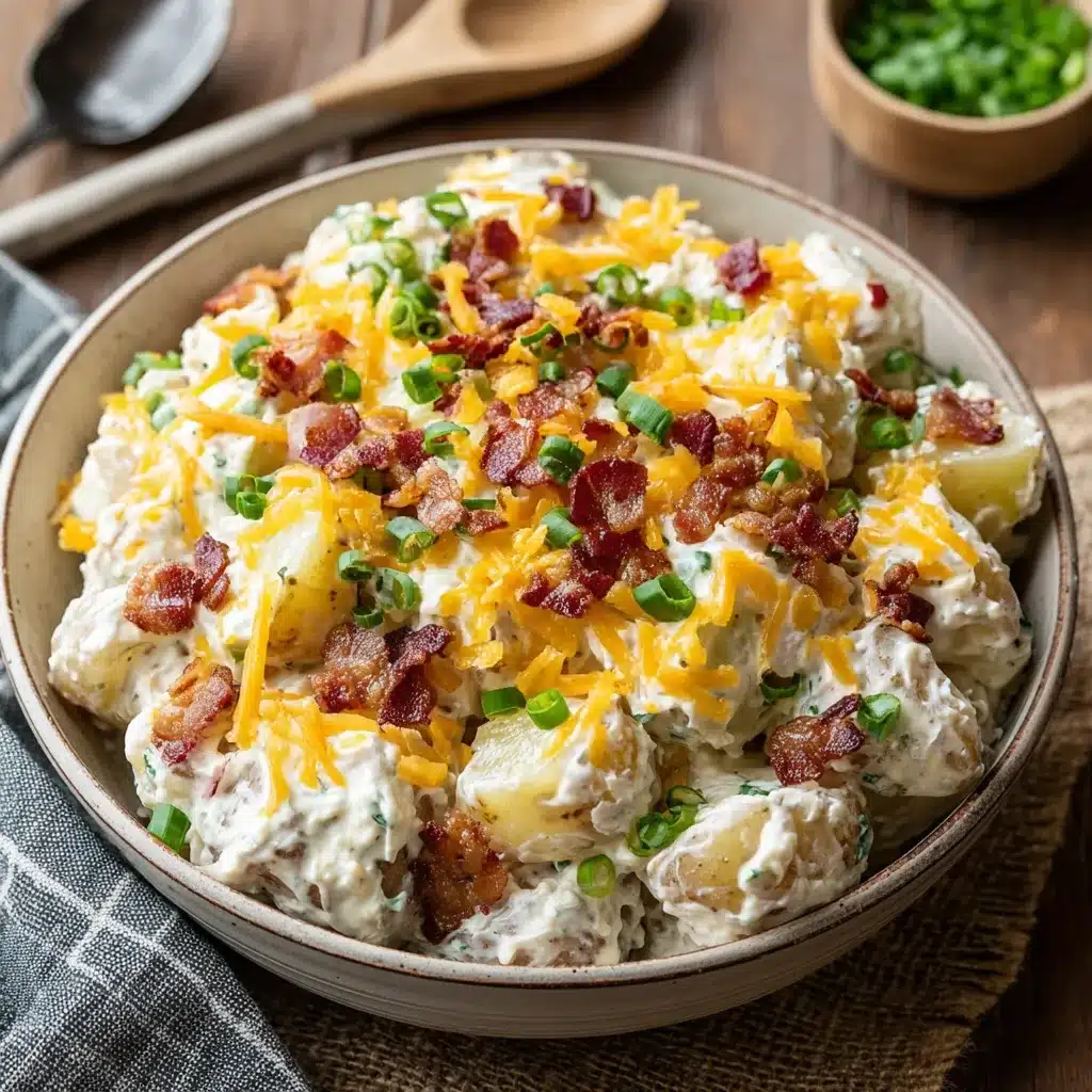 Loaded Baked Potato Salad (No Mustard)