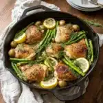 One-Pot Lemon Garlic Chicken with Spring Veggies