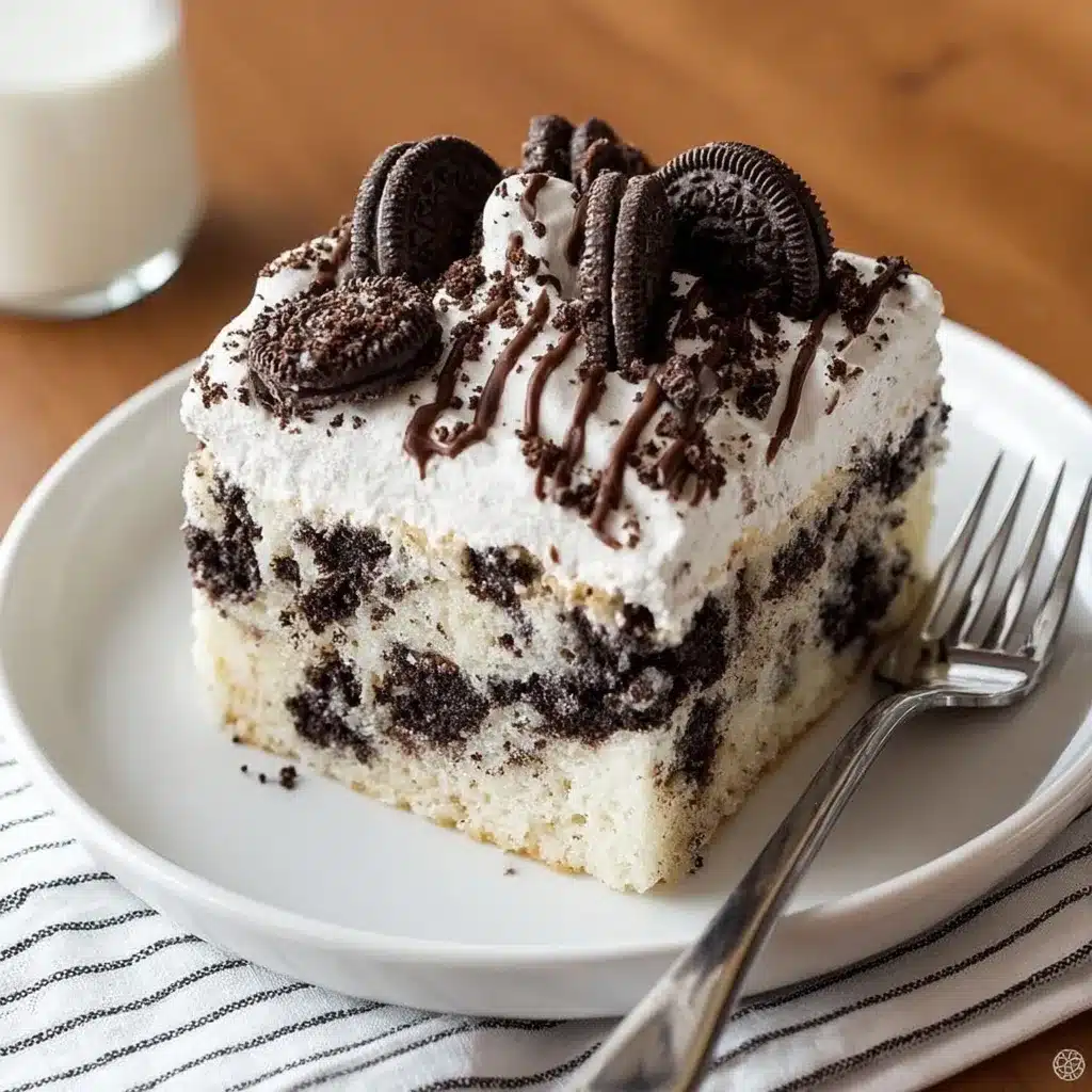 Oreo Cookie Poke Cake
