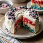Patriotic Firecracker Poke Cake