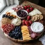 Patriotic Red White and Blue Charcuterie Board