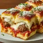 Pull-Apart Meatball Parm Sliders