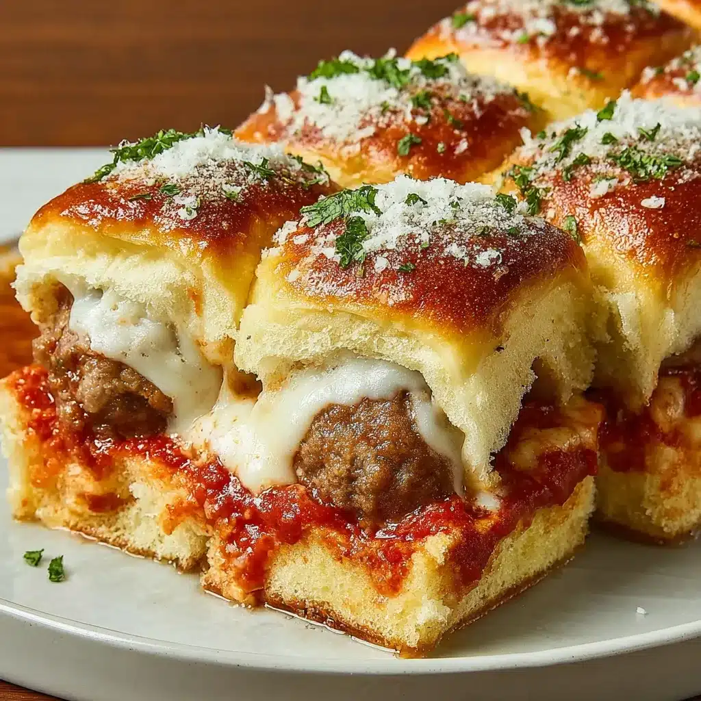 Pull-Apart Meatball Parm Sliders