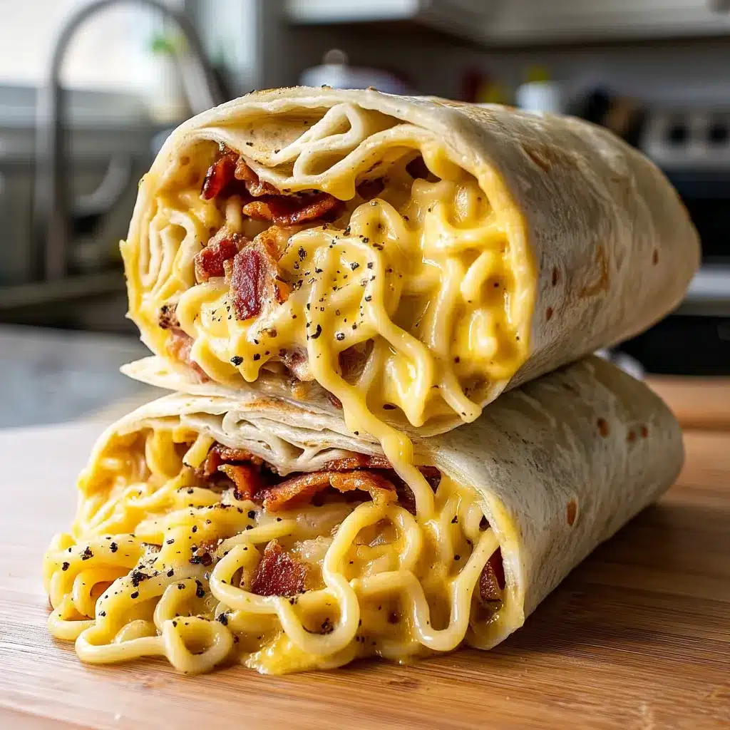 Ramen Carbonara Burrito