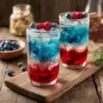 Red White and Blue Fireworks Cocktails