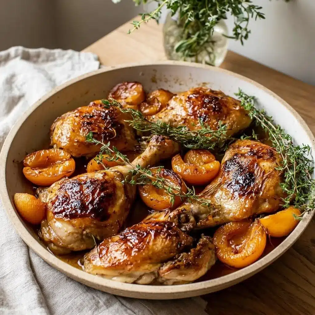 Roasted Apricot Chicken Dinner