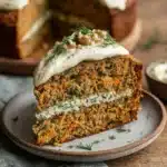 Savory Carrot Cake with Herb Cheese