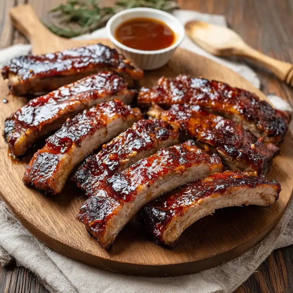 Smoked Honey-Garlic Ribs