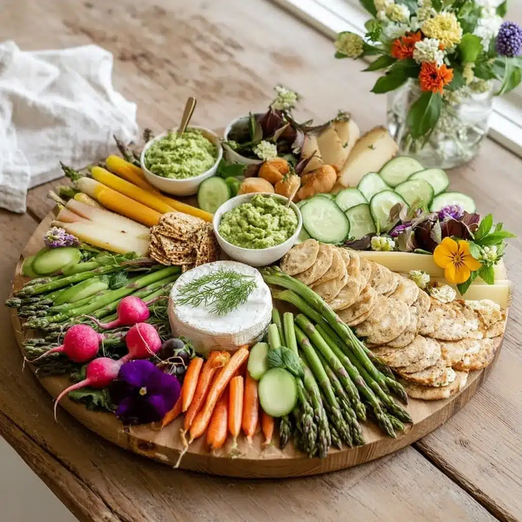 Spring Garden Charcuterie Board