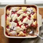 Strawberry Earthquake Cake