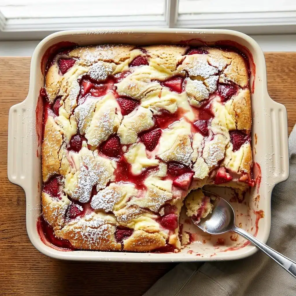 Strawberry Earthquake Cake