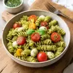 Summer Pesto Pasta with Cherry Tomatoes