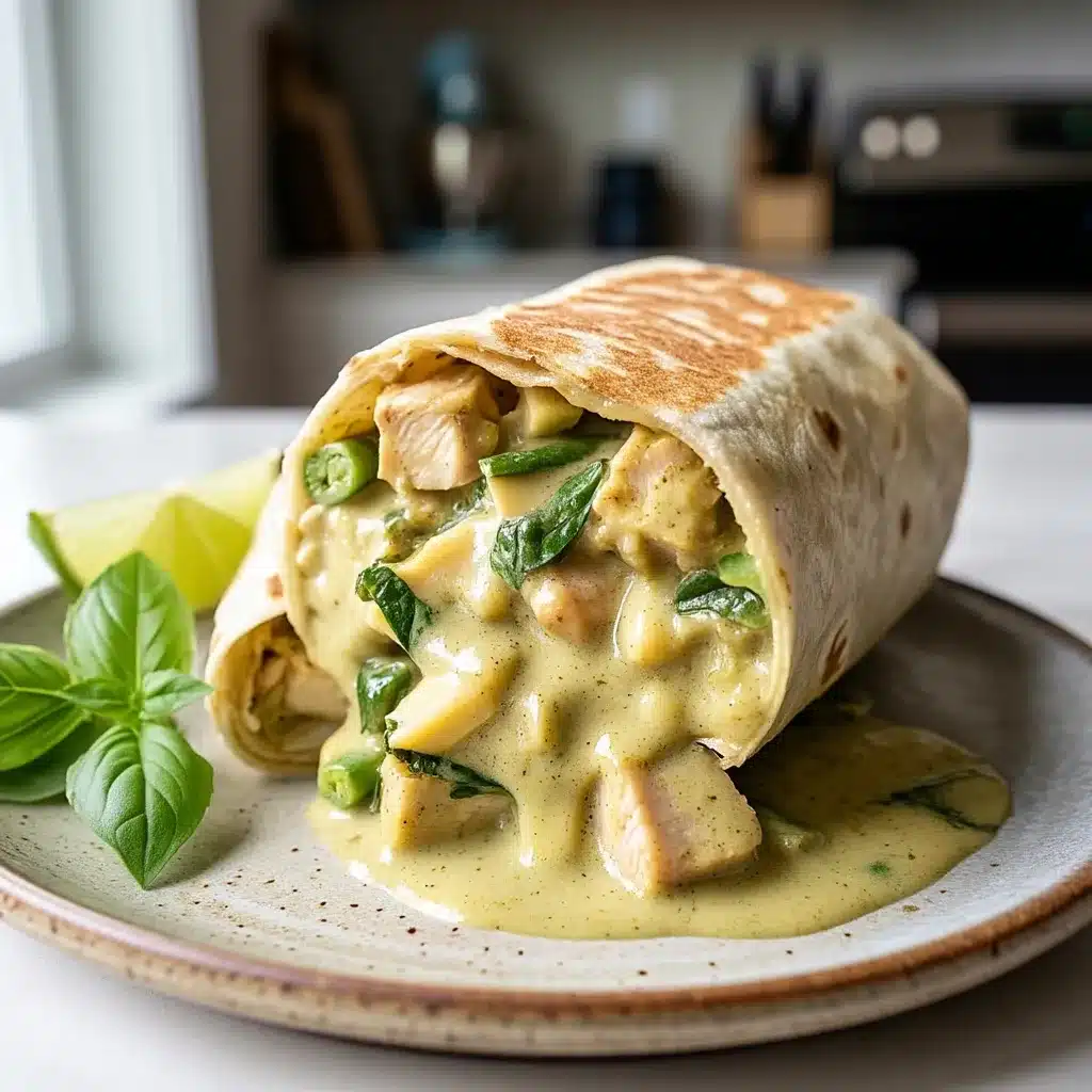 Thai Green Curry Chicken Burrito