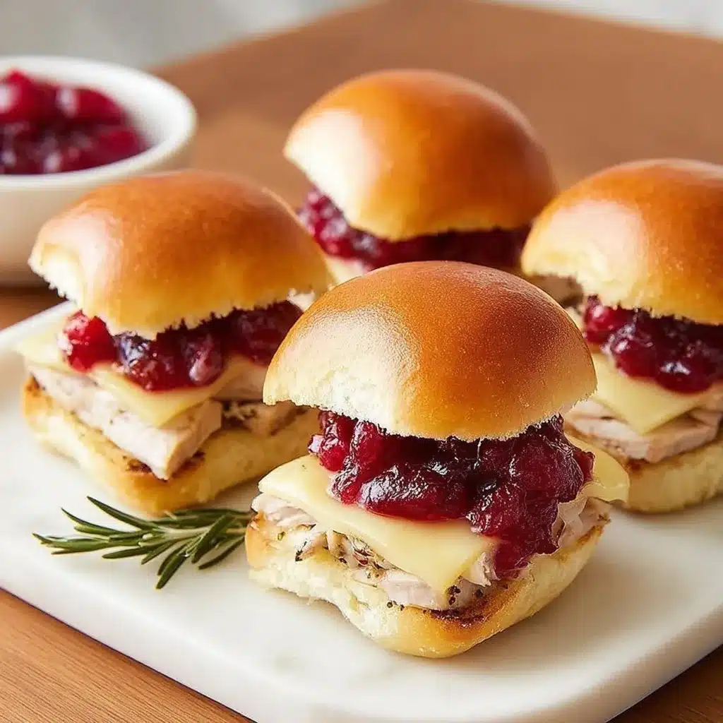 Turkey Cranberry Brie Sliders