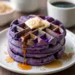 Ube Mochi Waffles