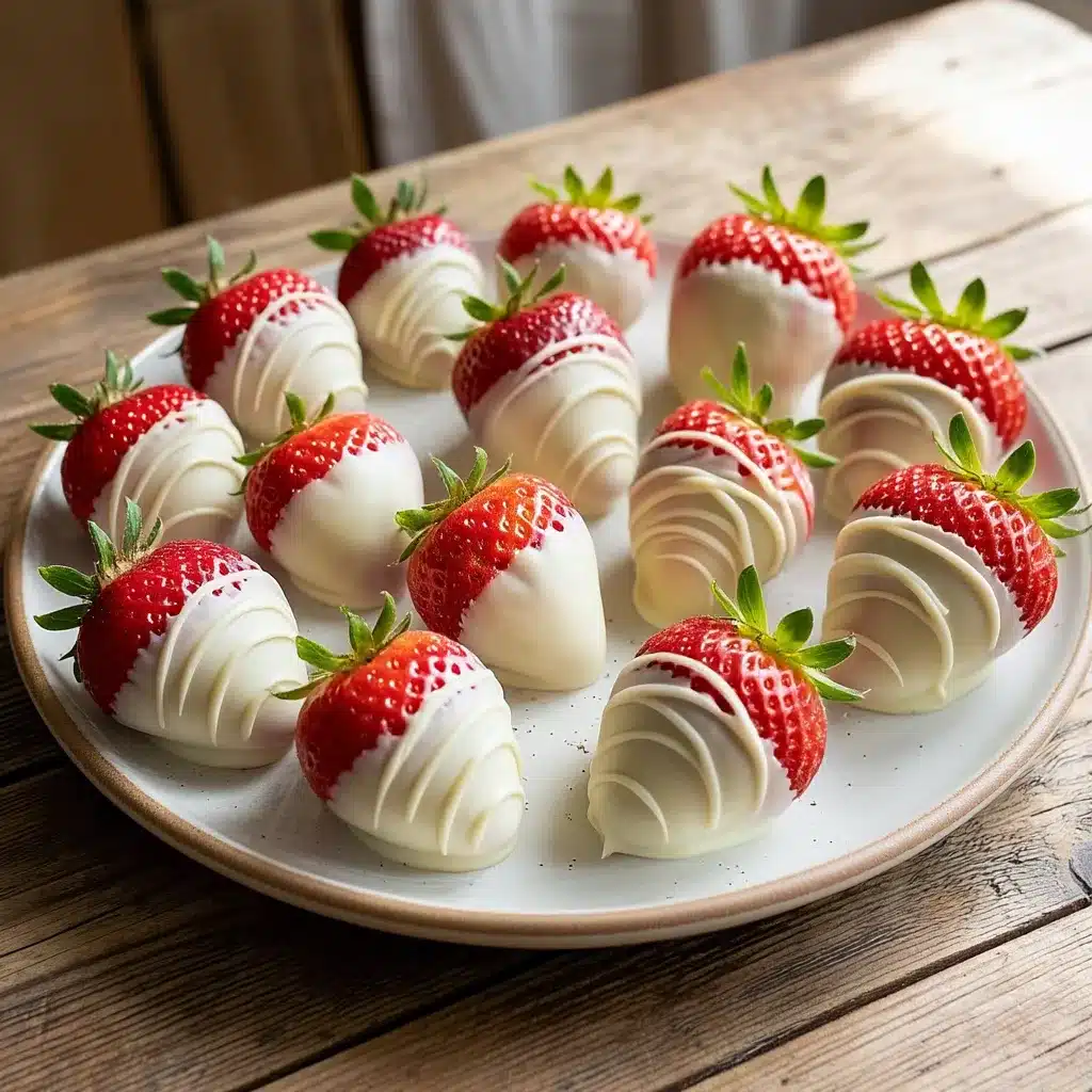 White Chocolate Dipped Strawberries