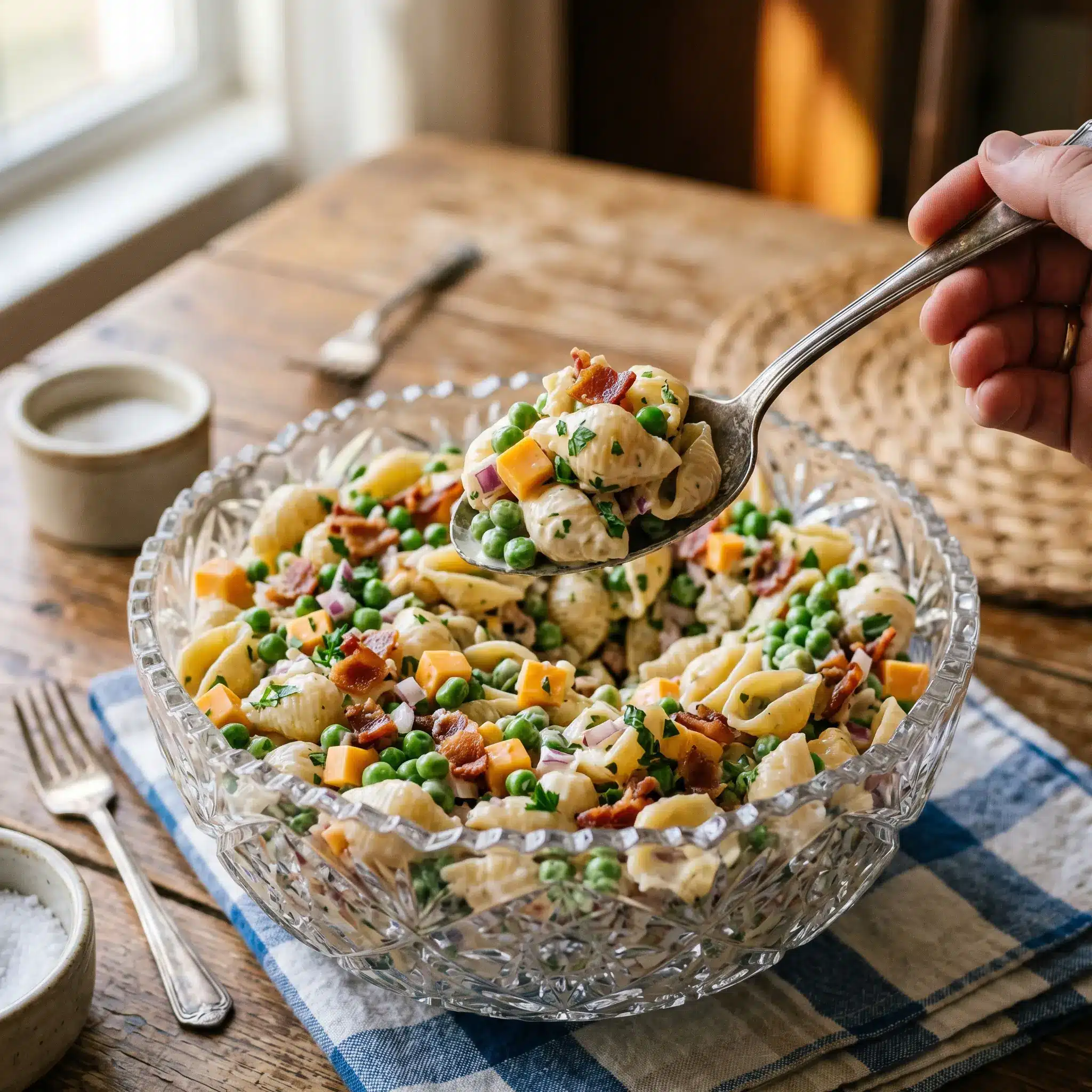 Cheddar, Bacon & Pea