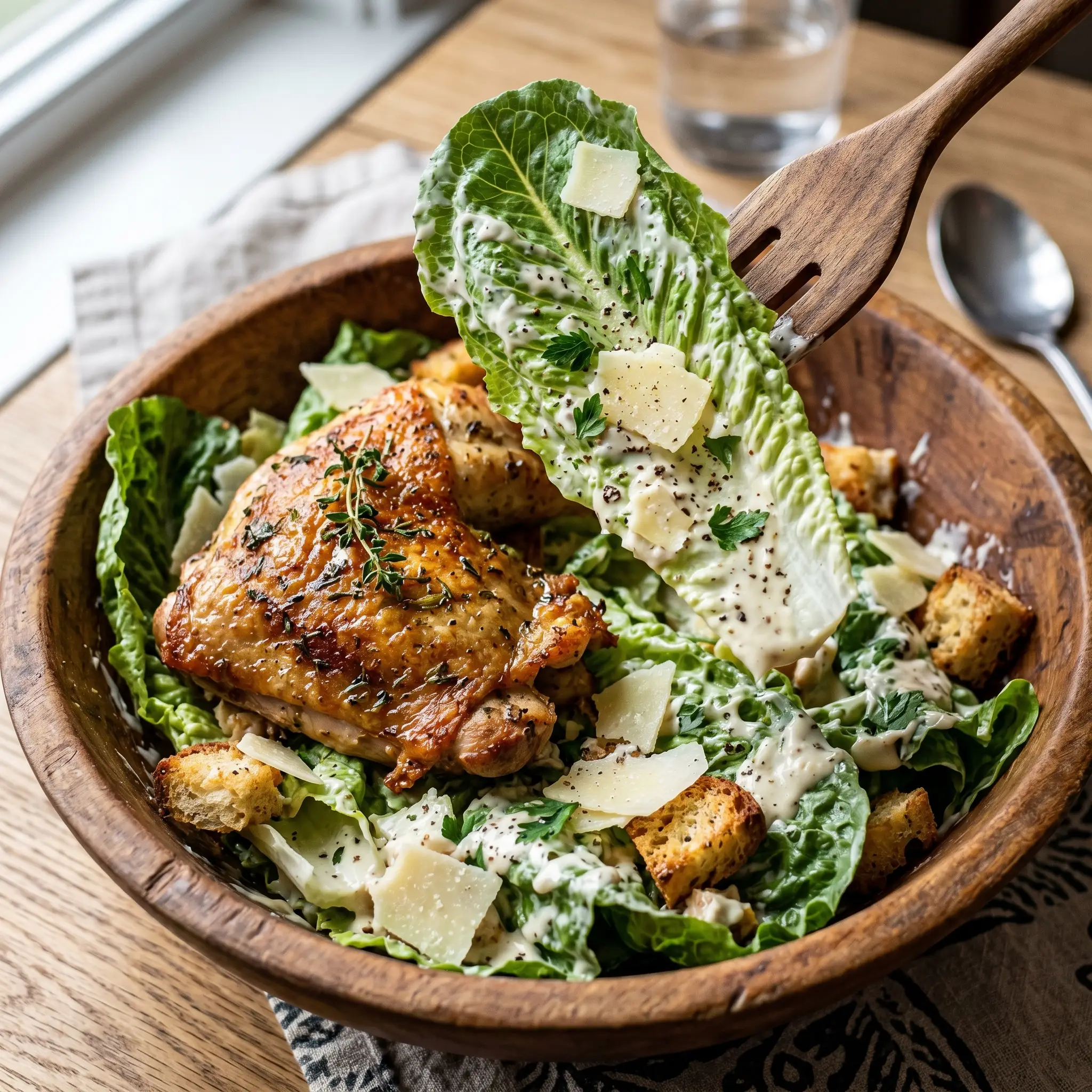 Chicken Caesar (Roasted Thighs)