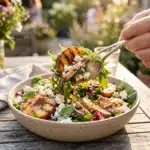 Grilled Peach & Feta Chicken Salad