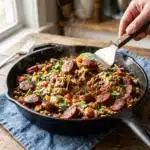 Kielbasa Black Bean Skillet