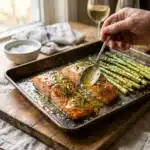 Sheet-Pan Garlic Butter Salmon & Asparagus