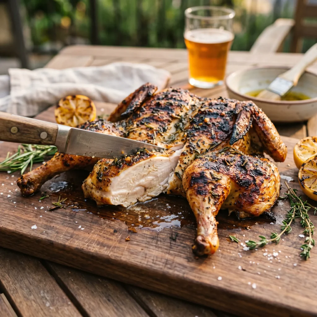 Spatchcock Grilled Chicken
