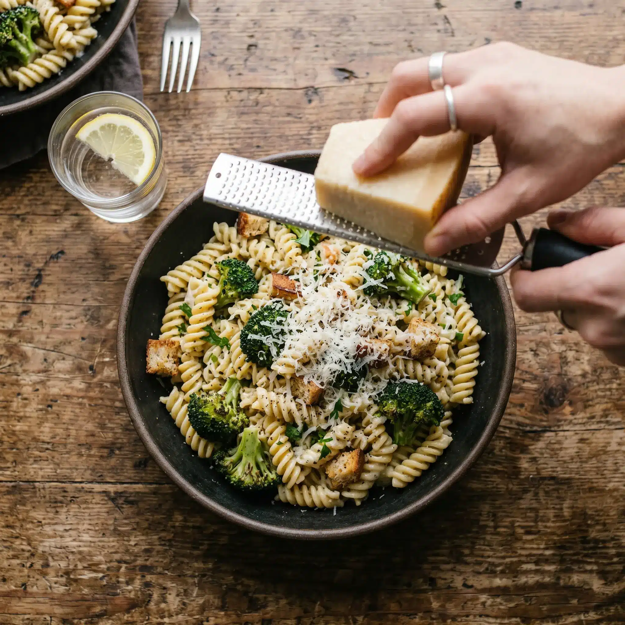 Broccoli Caesar Pasta