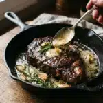 Butter-Basted Garlic Herb Skillet Steak