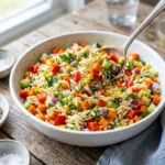 Rainbow Orzo Salad
